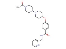 4-[(1'-acetyl-1,4'-bipiperidin-4-yl)oxy]-N-(2-pyridinylmethyl)benzamide