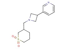 3-{1-[(1,1-dioxidotetrahydro-2H-thiopyran-3-yl)methyl]-3-azetidinyl}pyridine