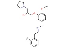 1-[2-methoxy-5-({[2-(2-methylphenyl)ethyl]amino}methyl)phenoxy]-3-(1-pyrrolidinyl)-2-propanol
