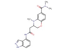 3-[2-(1H-indazol-4-ylamino)-2-oxoethyl]-N,N,4-trimethyl-3,4-dihydro-2H-1,4-benzoxazine-6-carboxamide