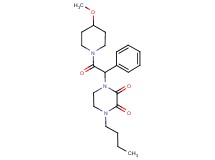 1-butyl-4-[2-(4-methoxypiperidin-1-yl)-2-oxo-1-phenylethyl]piperazine-2,3-dione