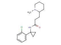 N-[1-(2-chlorophenyl)cyclopropyl]-3-(1-methyl-2-piperidinyl)propanamide