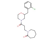 1-{3-[2-(2-chlorobenzyl)-4-morpholinyl]-3-oxopropyl}-2-azepanone
