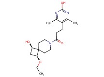 (1R*,3S*)-3-ethoxy-7-[3-(2-hydroxy-4,6-dimethylpyrimidin-5-yl)propanoyl]-7-azaspiro[3.5]nonan-1-ol