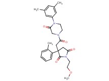 3-{2-[4-(3,5-dimethylphenyl)-3-oxo-1-piperazinyl]-2-oxoethyl}-1-(2-methoxyethyl)-3-(2-methylphenyl)-2,5-pyrrolidinedione