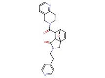 (3aR*,6S*)-7-(7,8-dihydro-1,6-naphthyridin-6(5H)-ylcarbonyl)-2-(2-pyridin-4-ylethyl)-2,3,7,7a-tetrahydro-3a,6-epoxyisoindol-1(6H)-one