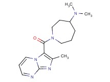 N,N-dimethyl-1-[(2-methylimidazo[1,2-a]pyrimidin-3-yl)carbonyl]-4-azepanamine
