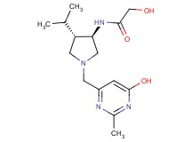 2-hydroxy-N-{rel-(3R,4S)-1-[(6-hydroxy-2-methyl-4-pyrimidinyl)methyl]-4-isopropyl-3-pyrrolidinyl}acetamide dihydrochloride