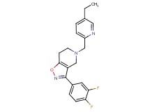 3-(3,4-difluorophenyl)-5-[(5-ethylpyridin-2-yl)methyl]-4,5,6,7-tetrahydroisoxazolo[4,5-c]pyridine