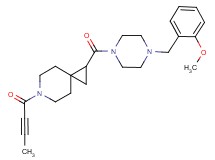 6-(2-butynoyl)-1-{[4-(2-methoxybenzyl)-1-piperazinyl]carbonyl}-6-azaspiro[2.5]octane