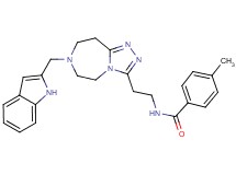 N-{2-[7-(1H-indol-2-ylmethyl)-6,7,8,9-tetrahydro-5H-[1,2,4]triazolo[4,3-d][1,4]diazepin-3-yl]ethyl}-4-methylbenzamide