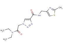 1-[2-(diethylamino)-2-oxoethyl]-N-[(2-methyl-1,3-thiazol-4-yl)methyl]-1H-1,2,3-triazole-4-carboxamide