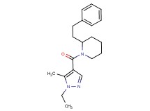 1-[(1-ethyl-5-methyl-1H-pyrazol-4-yl)carbonyl]-2-(2-phenylethyl)piperidine