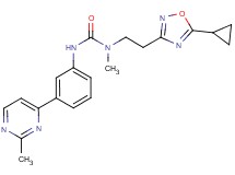 N-[2-(5-cyclopropyl-1,2,4-oxadiazol-3-yl)ethyl]-N-methyl-N'-[3-(2-methylpyrimidin-4-yl)phenyl]urea
