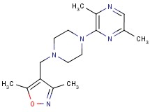 3-{4-[(3,5-dimethylisoxazol-4-yl)methyl]piperazin-1-yl}-2,5-dimethylpyrazine
