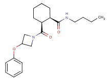(1R*,2S*)-N-butyl-2-[(3-phenoxy-1-azetidinyl)carbonyl]cyclohexanecarboxamide
