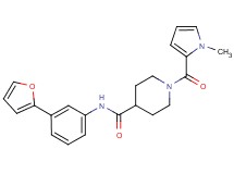 N-[3-(2-furyl)phenyl]-1-[(1-methyl-1H-pyrrol-2-yl)carbonyl]piperidine-4-carboxamide