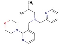 2-methyl-N-[(2-morpholin-4-ylpyridin-3-yl)methyl]-N-(pyridin-2-ylmethyl)propan-1-amine