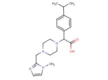 (4-isopropylphenyl){4-[(1-methyl-1H-imidazol-2-yl)methyl]piperazin-1-yl}acetic acid