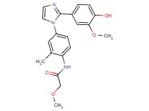 N-{4-[2-(4-hydroxy-3-methoxyphenyl)-1H-imidazol-1-yl]-2-methylphenyl}-2-methoxyacetamide