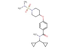 N-(dicyclopropylmethyl)-4-({1-[(dimethylamino)sulfonyl]-4-piperidinyl}oxy)-N-methylbenzamide