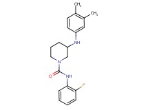 3-[(3,4-dimethylphenyl)amino]-N-(2-fluorophenyl)-1-piperidinecarboxamide