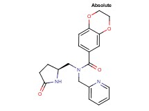 N-{[(2S)-5-oxopyrrolidin-2-yl]methyl}-N-(pyridin-2-ylmethyl)-2,3-dihydro-1,4-benzodioxine-6-carboxamide