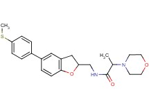 N-({5-[4-(methylthio)phenyl]-2,3-dihydro-1-benzofuran-2-yl}methyl)-2-(4-morpholinyl)propanamide