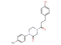 4-[3-(4-hydroxyphenyl)propanoyl]-1-(4-methylphenyl)-2-piperazinone