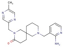8-[(2-aminopyridin-3-yl)methyl]-2-[(5-methylpyrazin-2-yl)methyl]-2,8-diazaspiro[5.5]undecan-3-one