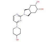 (3aR*,5R*,6S*,7aS*)-2-[4-(4-hydroxy-1-piperidinyl)-2-pyrimidinyl]octahydro-1H-isoindole-5,6-diol