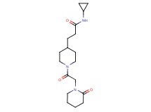 N-cyclopropyl-3-{1-[(2-oxo-1-piperidinyl)acetyl]-4-piperidinyl}propanamide