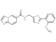 N-{[2-(2-methoxyphenyl)-1,3-thiazol-5-yl]methyl}imidazo[1,2-a]pyridine-6-carboxamide