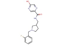 N-{[1-(2-fluorobenzyl)pyrrolidin-3-yl]methyl}-5-hydroxypyrazine-2-carboxamide