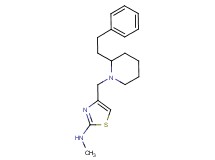 N-methyl-4-{[2-(2-phenylethyl)-1-piperidinyl]methyl}-1,3-thiazol-2-amine