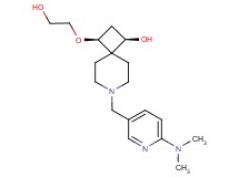 (1R*,3S*)-7-{[6-(dimethylamino)-3-pyridinyl]methyl}-3-(2-hydroxyethoxy)-7-azaspiro[3.5]nonan-1-ol