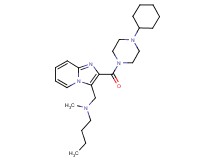 N-({2-[(4-cyclohexyl-1-piperazinyl)carbonyl]imidazo[1,2-a]pyridin-3-yl}methyl)-N-methyl-1-butanamine
