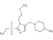 1-{[2-(ethylsulfonyl)-1-(2-methoxyethyl)-1H-imidazol-5-yl]methyl}-4-methylpiperidine