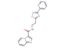 N-[2-(3-pyridin-2-yl-1,2,4-oxadiazol-5-yl)ethyl]imidazo[1,2-a]pyridine-3-carboxamide