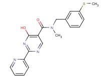 4-hydroxy-N-methyl-N-[3-(methylthio)benzyl]-2-pyridin-2-ylpyrimidine-5-carboxamide