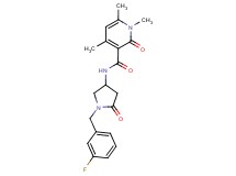 N-[1-(3-fluorobenzyl)-5-oxopyrrolidin-3-yl]-1,4,6-trimethyl-2-oxo-1,2-dihydropyridine-3-carboxamide