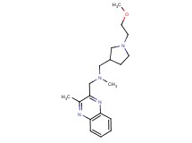 1-[1-(2-methoxyethyl)pyrrolidin-3-yl]-N-methyl-N-[(3-methylquinoxalin-2-yl)methyl]methanamine