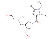 2-[{[(3R*,4R*)-1-[(1-ethyl-2,5-dimethyl-1H-pyrrol-3-yl)carbonyl]-4-(hydroxymethyl)pyrrolidin-3-yl]methyl}(methyl)amino]ethanol