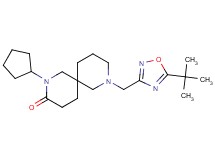 8-[(5-tert-butyl-1,2,4-oxadiazol-3-yl)methyl]-2-cyclopentyl-2,8-diazaspiro[5.5]undecan-3-one