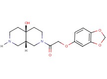 (4aS*,8aS*)-2-[(1,3-benzodioxol-5-yloxy)acetyl]octahydro-2,7-naphthyridin-4a(2H)-ol