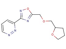 3-{5-[(tetrahydro-2-furanylmethoxy)methyl]-1,2,4-oxadiazol-3-yl}pyridazine