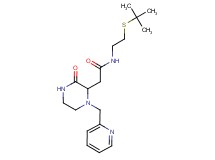 N-[2-(tert-butylthio)ethyl]-2-[3-oxo-1-(2-pyridinylmethyl)-2-piperazinyl]acetamide
