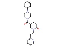 5-[(4-phenyl-1-piperazinyl)carbonyl]-1-[2-(2-pyridinyl)ethyl]-2-piperidinone