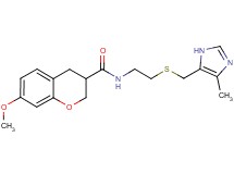 7-methoxy-N-(2-{[(4-methyl-1H-imidazol-5-yl)methyl]thio}ethyl)chromane-3-carboxamide