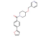 3-[({1-[4-(2-furyl)benzoyl]-4-piperidinyl}oxy)methyl]pyridine